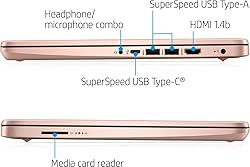 HP Newest 14" HD Ultra Light Thin Laptop, Quad-Core