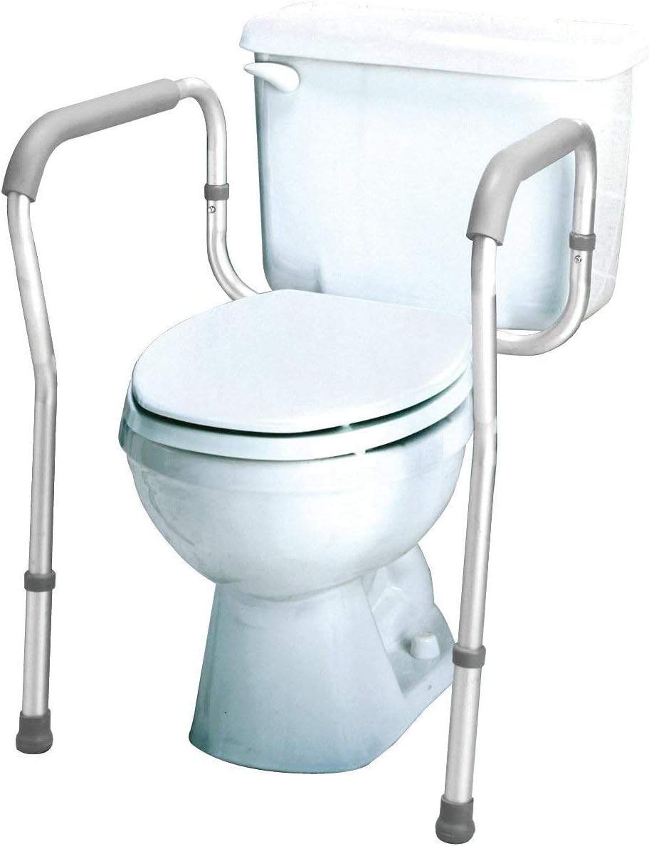Carex Toilet Safety Rails - Toilet Safety Frame For Elderly, Handicap, or Disabled - Toilet Rails For Home Use: Health & Personal Care