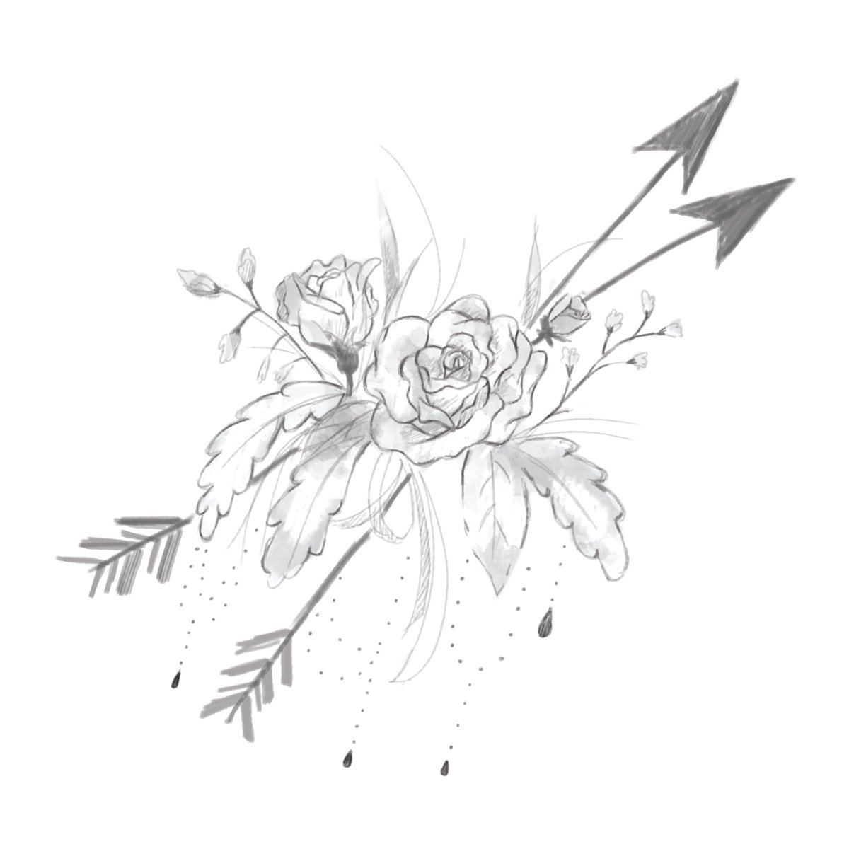 Spellbinders Roses and Arrows 3D Shading Stamp, Synthetic Material, Multicoloured, 15 x 13 x 0.6 cm