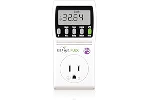 2-Pack P3 International P4456 Kill A Watt Flex Plug-in Electricity Usage + Power Consumption Monitor, Watt Voltage Tester, Electrical Energy Saving Monitor with Auto Cost Calculator