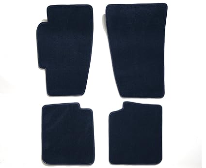 Premier Custom Fit 4 Piece Set Carpet Floor Mats For Chevrolet And Gmc Premium Nylon Navy Blue