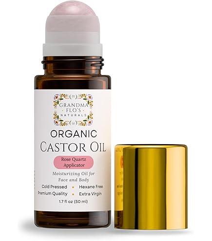 Amazon.com: Pure Organic Castor Oil Roll On For Lips, Eyebrows