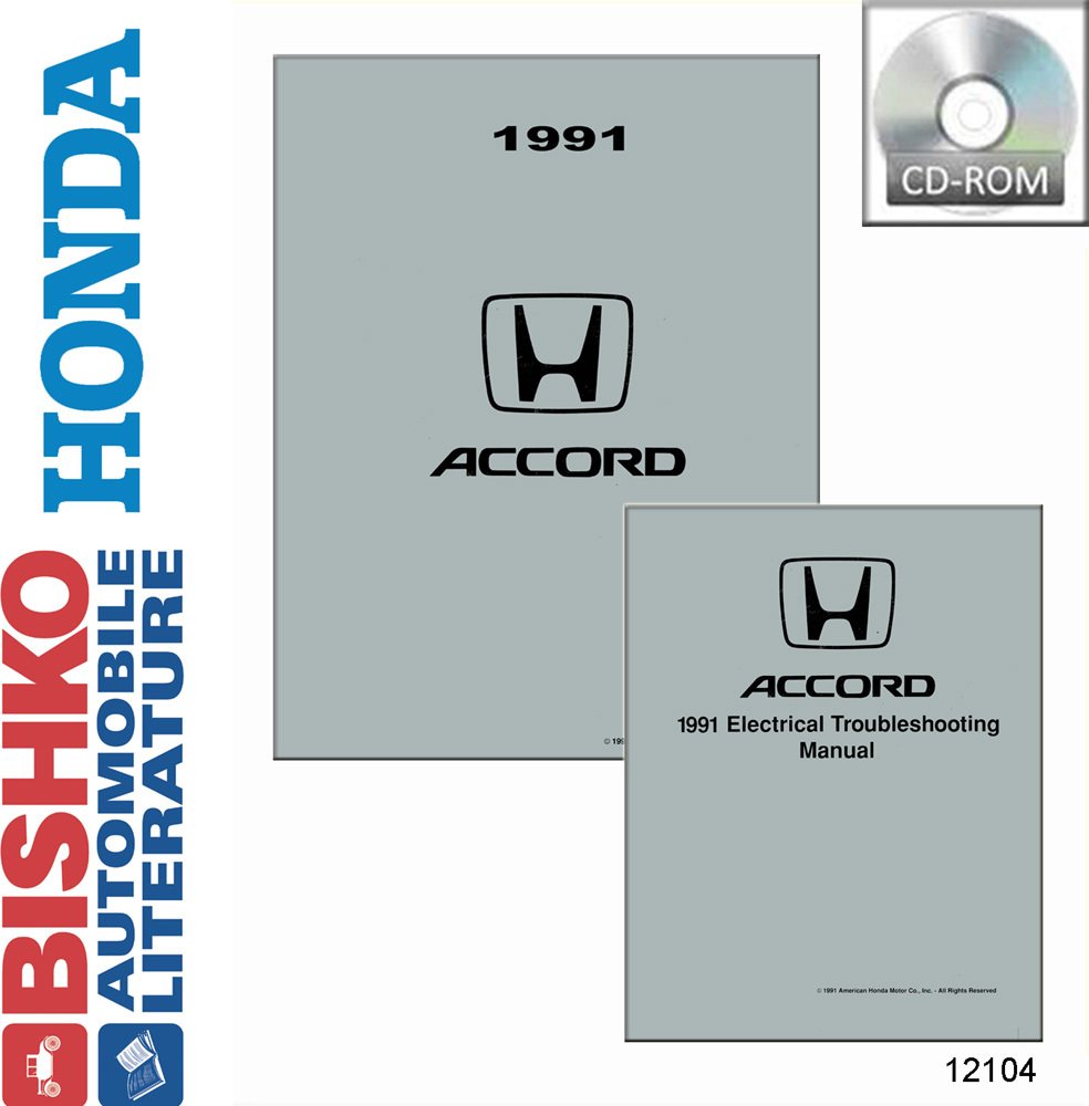 Amazon.com: bishko automotive literature 1991 Honda Accord Shop Service Repair  Manual CD w/ETM Engine Electrical OEM: Automotive