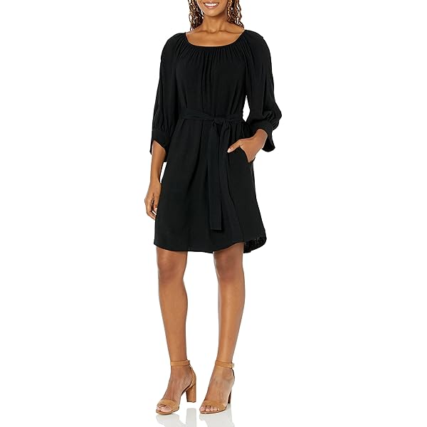 Karen Kane Women's Long Sleeve Tiered Dress, Black at Amazon Women's  Clothing store