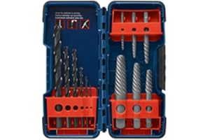 BOSCH BSPE6D 12Piece Steel Spiral Flute Screw Extractor Set