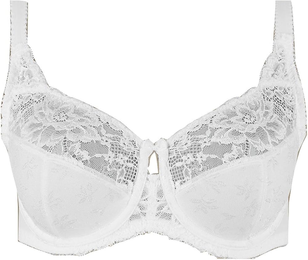 Marks and Spencer M&S Underwired Lacey Full Cup Bra. Sizes 3244White