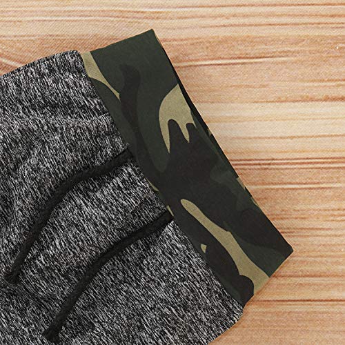Kids Toddler Infant Baby Boys Girls Fall Outfit Plaid Pocket Hoodie Sweatshirt Jackets Shirt+Pants Winter Clothes Set (Camouflage, 6-12 Months)