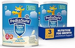 PediaSure Grow & Gain with Immune Support Shake Mix Powder, 23 Vitamins & Minerals, 6g Protein, Non-GMO, Gluten-Free, Vanilla