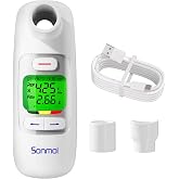 Bluetooth Smart Peak Flow Meter, Portable Digital Lung Function Tester | Track PEF&amp;FEV1, APP auto-sync, 300 record storage, built-in rechargeable battery