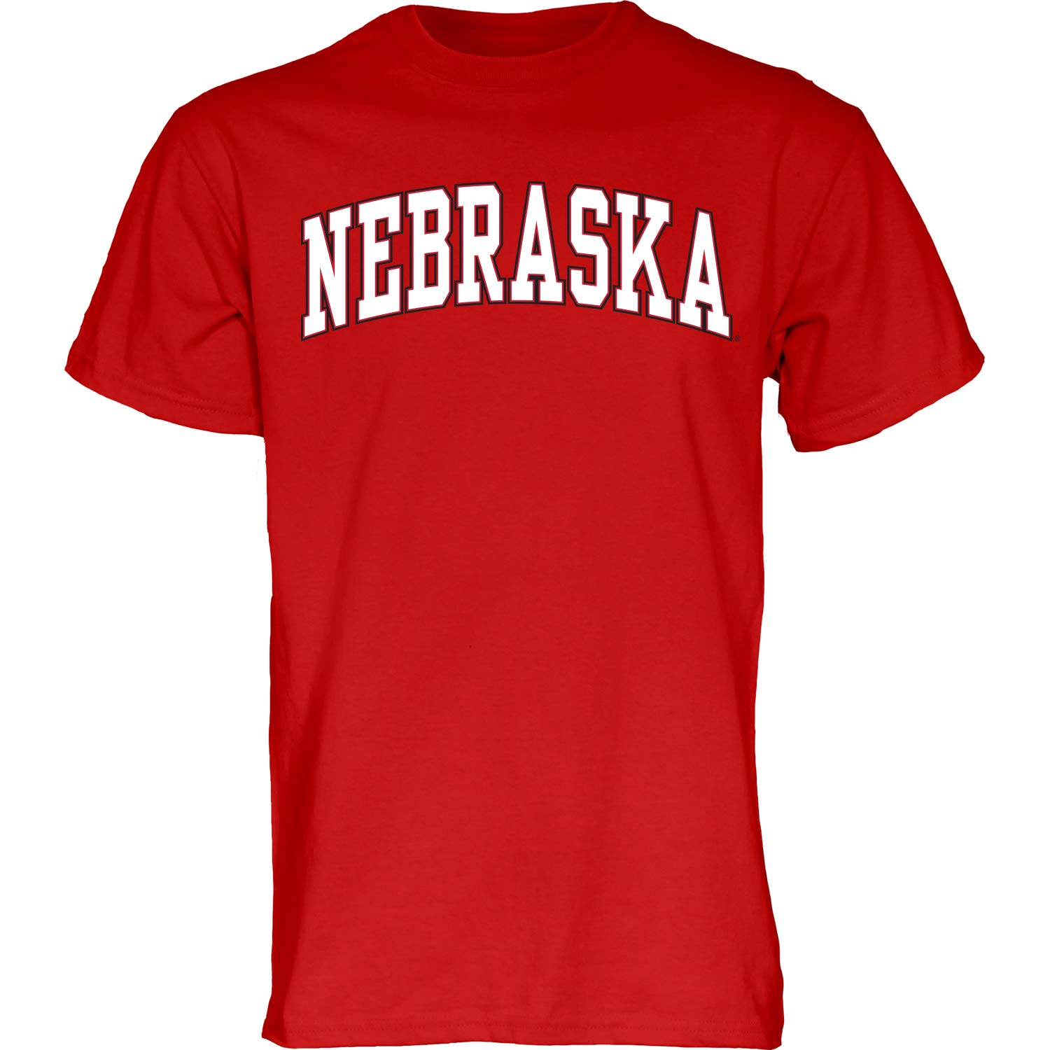 Blue 84 NCAA Nebraska Cornhuskers Mens Arching Team Name Dark Heather Short Sleeve T Shirt, Nebraska Cornhuskers Dark Heather, Medium โ image 1