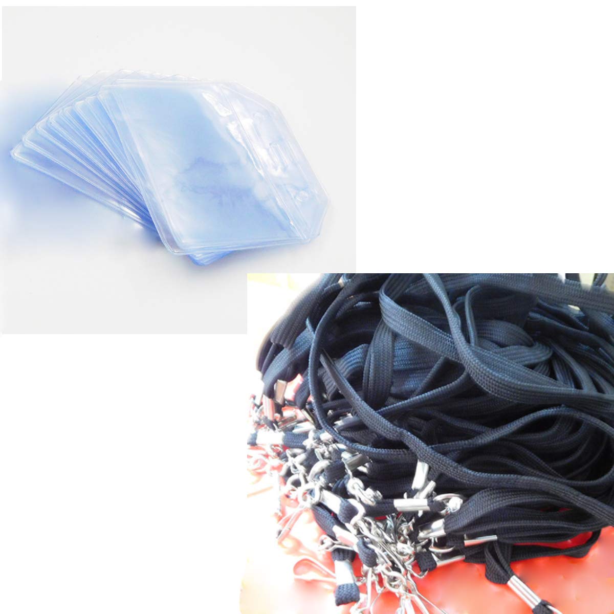 12 set Custodia porta-tessere in plastica con clip Porta ID Badge da Collo  Orizzontale Impermeabile Trasparente con Cordino e PortaPass Carte per Uso  da Lavoratori Impiegati Studenti Portabadge Badge e Portabadge  outlookplanningdevelopment.com.au