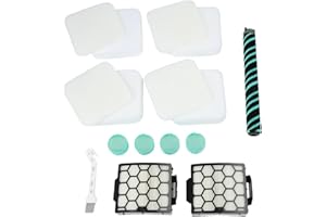 CashMuch Replacement Brush Roller and Filter Kit for Shark LA802 Detect Pro For Lift-Away Vacuum, Includes HEPA Foam Felt Fil
