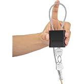 BOZZYS Flexible Cable Padlock with 3 Keys,Weatherproof Black,1.15ft(0.35m) | Dia. 1/6in(4mm) Adjustable Steel Cable Lock, Aluminum Wire Locks for Bike, Gate, Locker, Fence, Gear, Indoor &amp; Outdoor Use