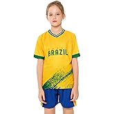 SURUIDA Kids Soccer Jersey for Boys&Girls,Youth Training Jerseys Sports Fan Jerseys Football Shirt for Children