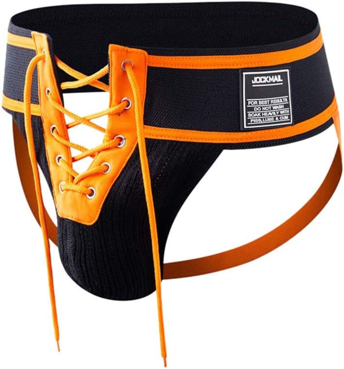 Haepe Men's Lace-up Thong Panties Charm Underpants Absorbing Breathable Underwear Comfort Briefs Soft Briefs Low Waist Underwear Thongs Bikini Thongs