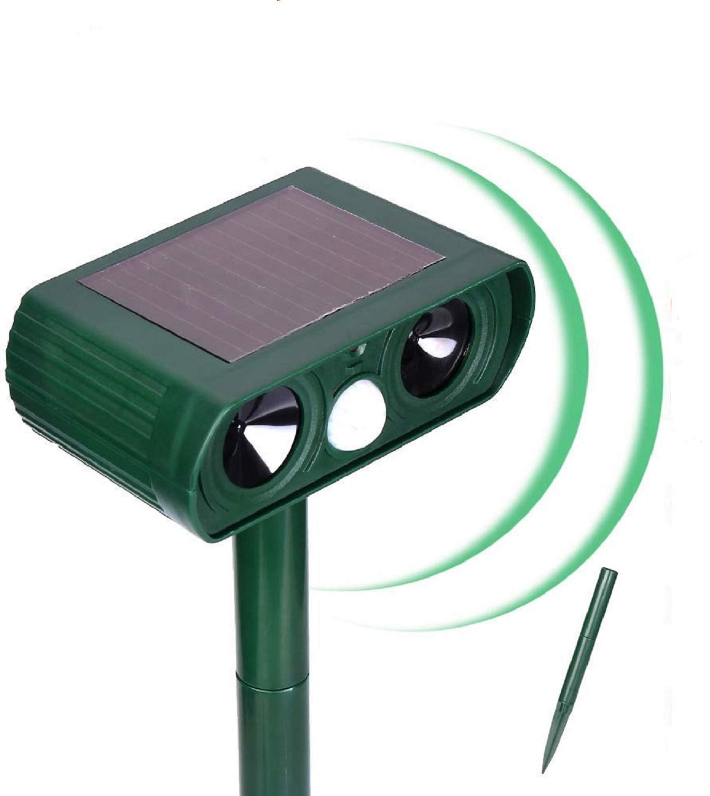 N3 ZELEK Cat Repellent Solar Battery Ultrasonic Pest Repeller Cat Scarer Fox Deterrent NEWEST UPGRADED 2020 Cat Deterrent Garden Dog Bed Garden Fox Repellent Cat Bed Bird Scarer