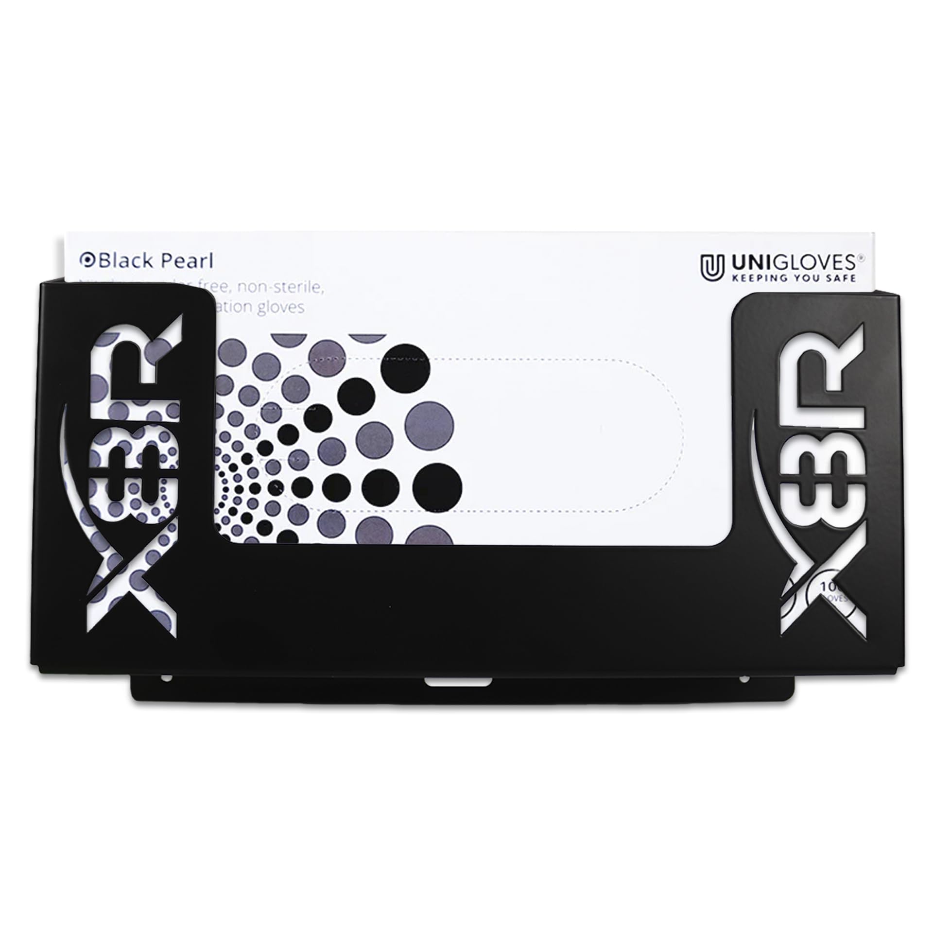 Heavy Duty Trade Glove Box and XL Wipe Holder Organiser Bracket Rack Mount - Ideal for Vans, Garages, Workshops