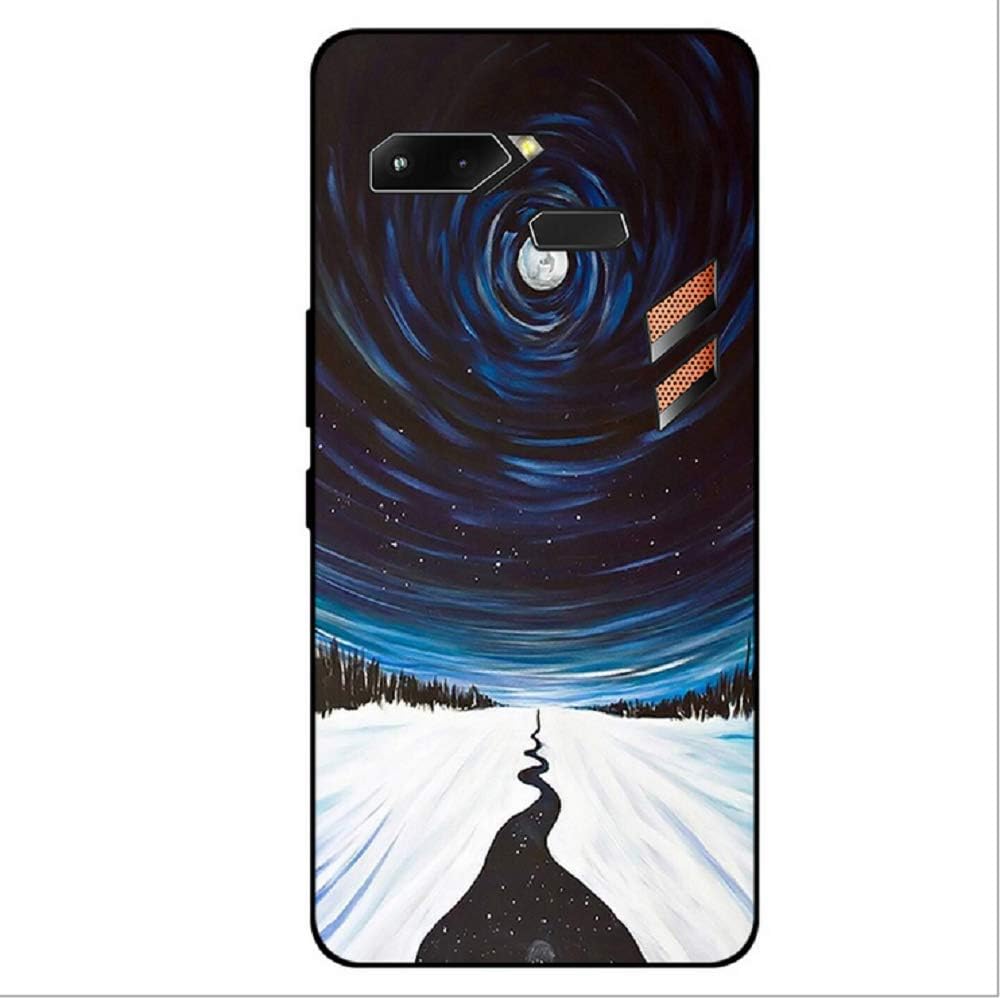 Asus ROG Phone Case+ Screen Protector, ZLDECO Soft TPU Skin Cover with 1 Piece Full Body Tempered Glass Screen Protector Protective for Asus ROG Phone (Star Clear)