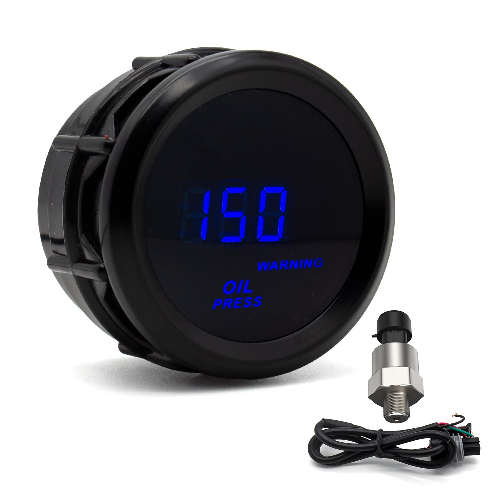 Photo 1 of SINCO TECH Car Digital Oil Pressure Gauge 52mm Blue LED Automobile Meter… (Oil Press Gauge(New Sensor))