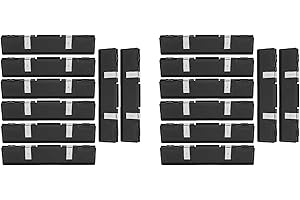 Mucacat 16Pcs Aluminum PC Memory Heatsink Shim Spreader Cooler Cooling for DDR RAM Memory Desktop Memory Radiator DDR2 DDR3 D