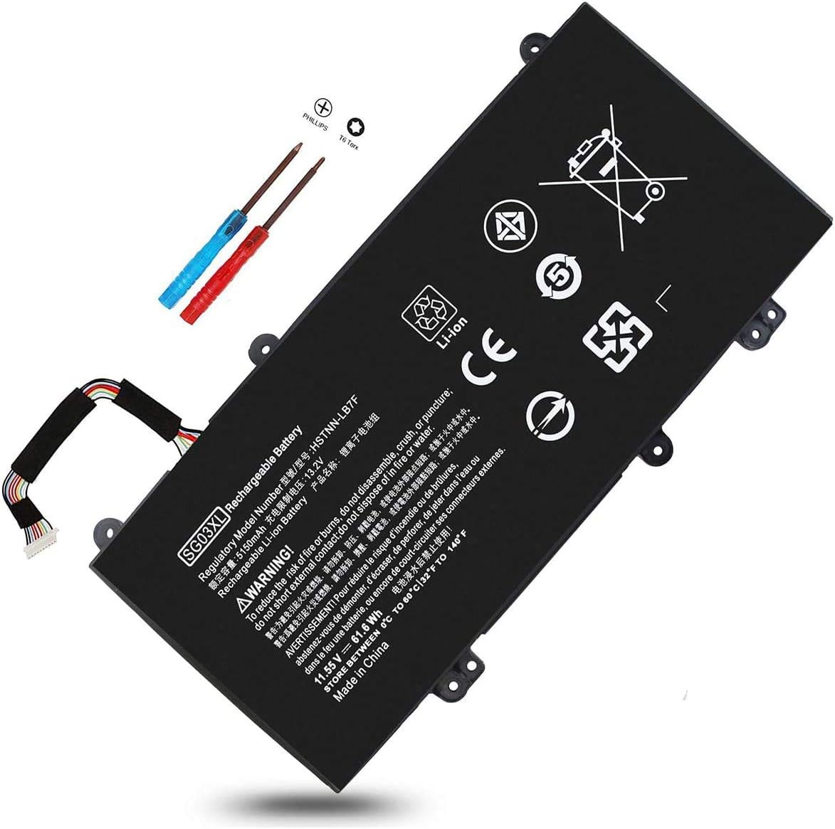 SG03XL 849048-421 11.55V 61.6Wh Battery for HP ENVY M7-U109DX M7-U009DX 17T-U100 17-U163CL 17-U273CL 17-U175NR,849314-850 849314-856 849315-850 HSTNN-LB7E,17-U177CL 17-U011NR 17-U110NR,M7-U 17-U 17T-U