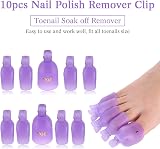 Makartt Nail Polish Remover Kit 20pcs Nail Clips Pusher Gel Polish Soak Off view 3