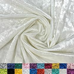 Ice Fabrics Stretch Crushed Velvet Fabric by The