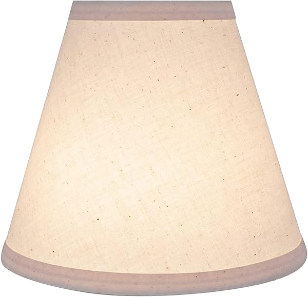 ASPEN CREATIVE 32472A TRANSITIONAL HARDBACK EMPIRE SHAPED SPIDER CONSTRUCTION LAMP SHADE IN OATMEAL, 8″ WIDE (4″ X 8″ X 7″)