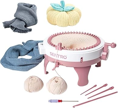 Knitting Machine Smart Weaving Loom Round Knitting Loom Board Rotating Double Knit Loom Machine Christmas Gift For Adults Kids Weaving Knitting Loom Knitting Machine Smart Weaving Loom Round Knitting Loom Board Rotating Double Knit Loom Machine Christmas Gift For Adults Kids Weaving Knitting Loom