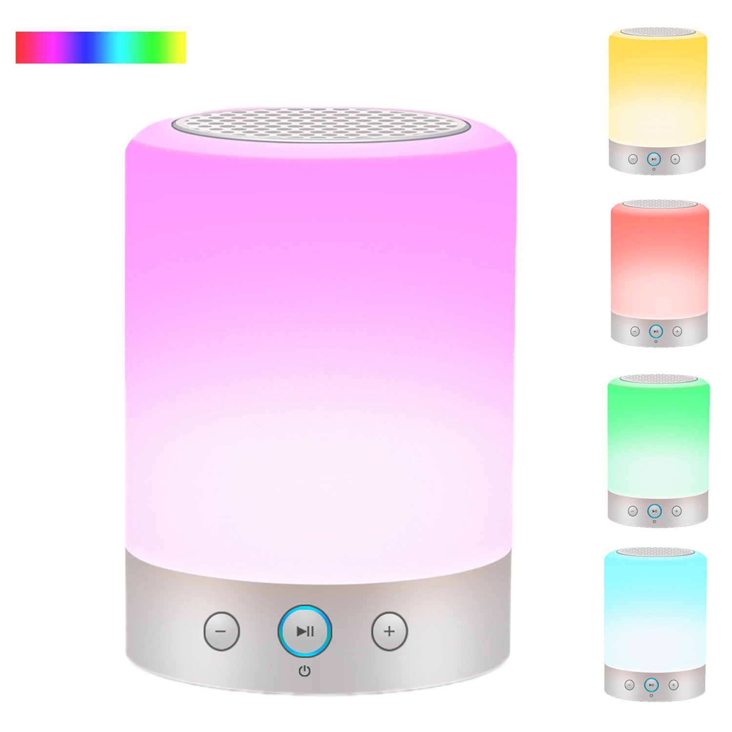 Bedside Lamp with Bluetooth Speakers,KINGCOO Portable Touch Sensor