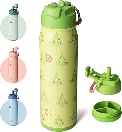 BOTTLE BOTTLE 24 oz Stainless Steel Insulated Water Bottle with Storage