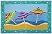 Indoor Outdoor Machine Washable Rug - Beach Umbrellas 21