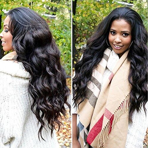 Flady Hair Brazilian Hair Weave Human Hair 4 Bundles 8a Grade 100% Unprocessed Brazilian Virgin Hair Body Wave Bundles Natural Black Color (14 16 18 20)