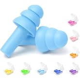 Earplugs for Sleeping Noise Cancelling, 8 Pairs Reusable Ear Plugs | Super Soft Silicone, NRR 32 dB, Triple Seal Waterproof, Sleep/Swim/Concerts/Work, Washable BPA-Free, 8Colors Individual Packs