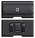 Meilib Holster for Galaxy S23, S22, S21, S20, S10, S9, S8 A10e, Cell Phone Belt Case with Belt Loop, ID Card Storage Slot Carrying Pouch Cover Holder (Fits Samsung Phone with Case on) Small Black