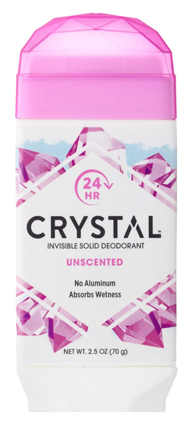 Crystal Deodorant Solid Stick 2.5 Ounce Unscented (Pack of