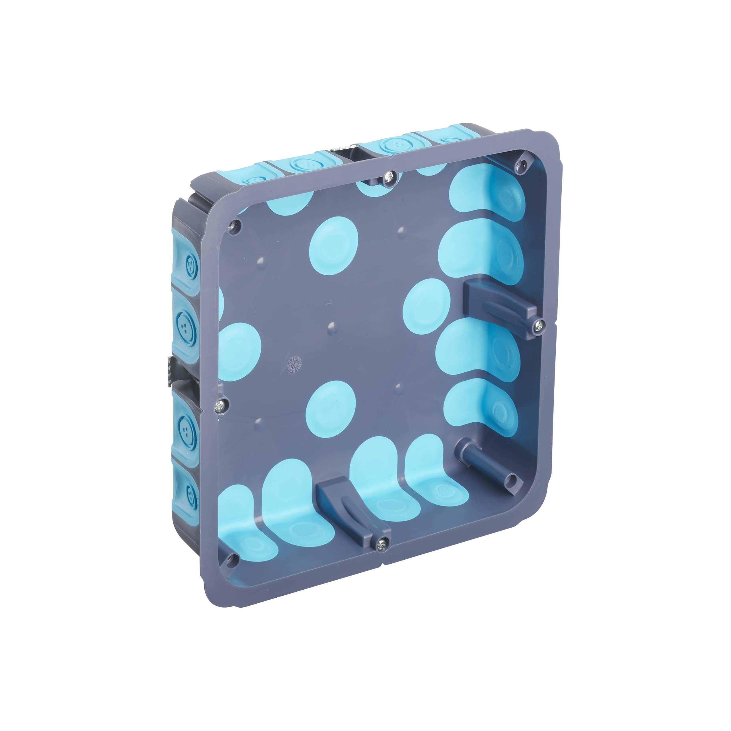 Debflex 718868 Electric Waterproof Outdoor Storage Box Encastree Stop Air 170 x 170 x 40 + Debflex-718868, Grey/Blue/White