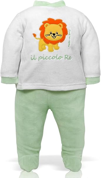 Tutina intera neonata verde acqua - Nati con la tutina Shop Online