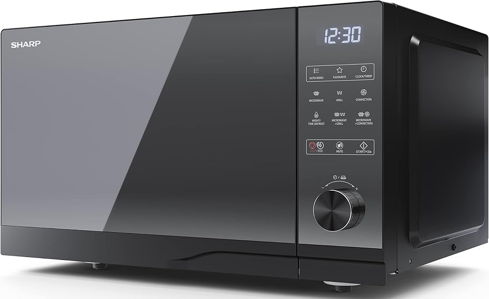 Sharp YC-GC52FU-B 25L 900W Microwave Grill Convection Oven - Black