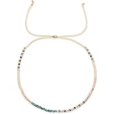 BXDA Seed Beaded Bracelets for Women, Boho Handmade Adjustable Colorful Beads Strand Summer Beach Jewelry Gift.