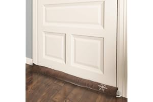 Simply Genius Cold Weather Door Draft Stopper - 36 Inch Door Snake Draft Stopper - Wind Blocker for Door Bottom and Window Sill (Brown)