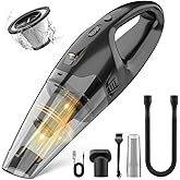 BSRCO Handheld Vacuum Cordless Rechargeable, Hand Held Vacuum Cordless with LED, USB Charge, 1.65LBs,Car Vacuum Cleaner for Car/Home/Pet