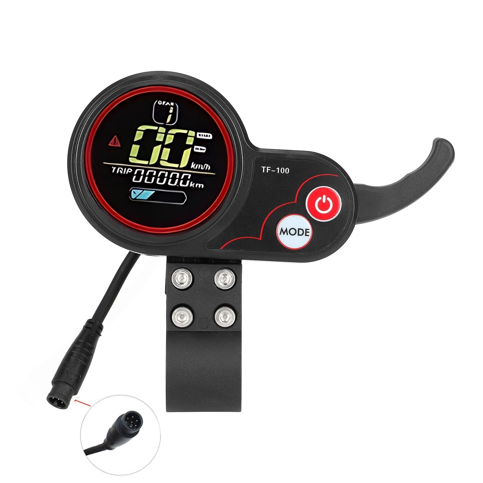 Photo 1 of Electric scooter thumb throttle, Thumb Control with LCD Display 48V TF-100 Electric Display Panel Compatible with KUGOO M4 Electric Scooter Controller