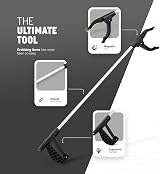 KEPLIN 4 Pack Litter Picker 30 Inch Long Reach Ergonomic Magnetic Tip Garden view 4