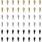 Spritewelry Spike Beads Pendants Tibetan Style Long Bullet Spike Cone Charms for DIY Necklace Earrings Jewelry Making