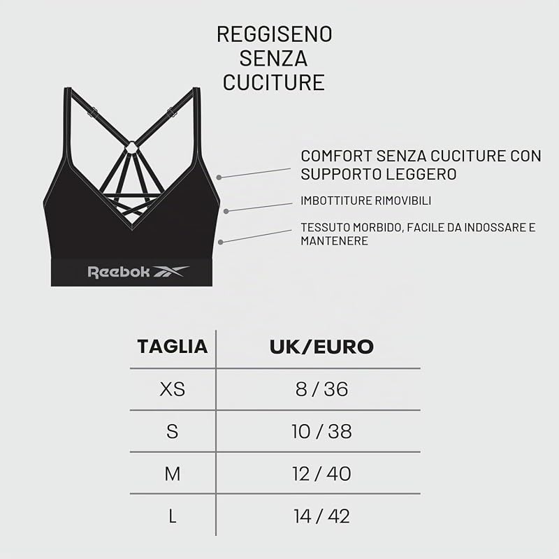 Maryna Reggiseno Sportivo Donna | Top Fitness Seamless Senza Ferretto con Coppe Rimovibili | Sostegno Elevato e Reggiseno Traspirante per Allenamento
