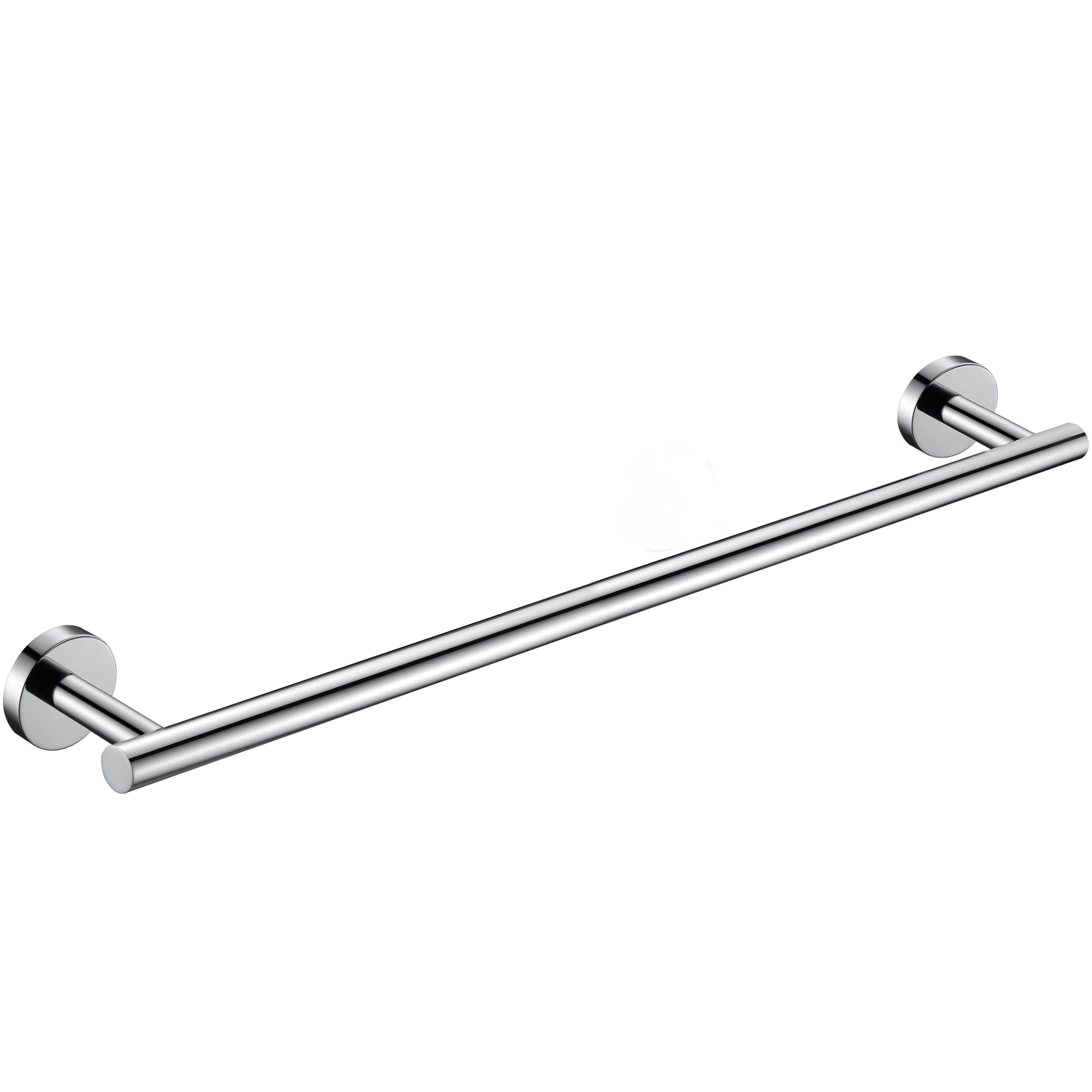 Photo 1 of Nolimas Polished Chrome Bath Towel Bar Single Bars Towel Rack Rod Classic Wall Mounted Stainless Steel Bathroom Towel Bar Kitchen Toilet Towel Shelf Single Layer,24inch