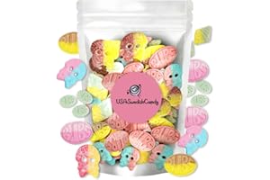 SUSA CANDY Bubs Swedish Candy Mix (1/2 Pound) - Ovals, Skulls, and Tutti Frutti, Sweet and Sour Swedish Gummies - Best Vegan Candy - Bubs Godis From Sweden