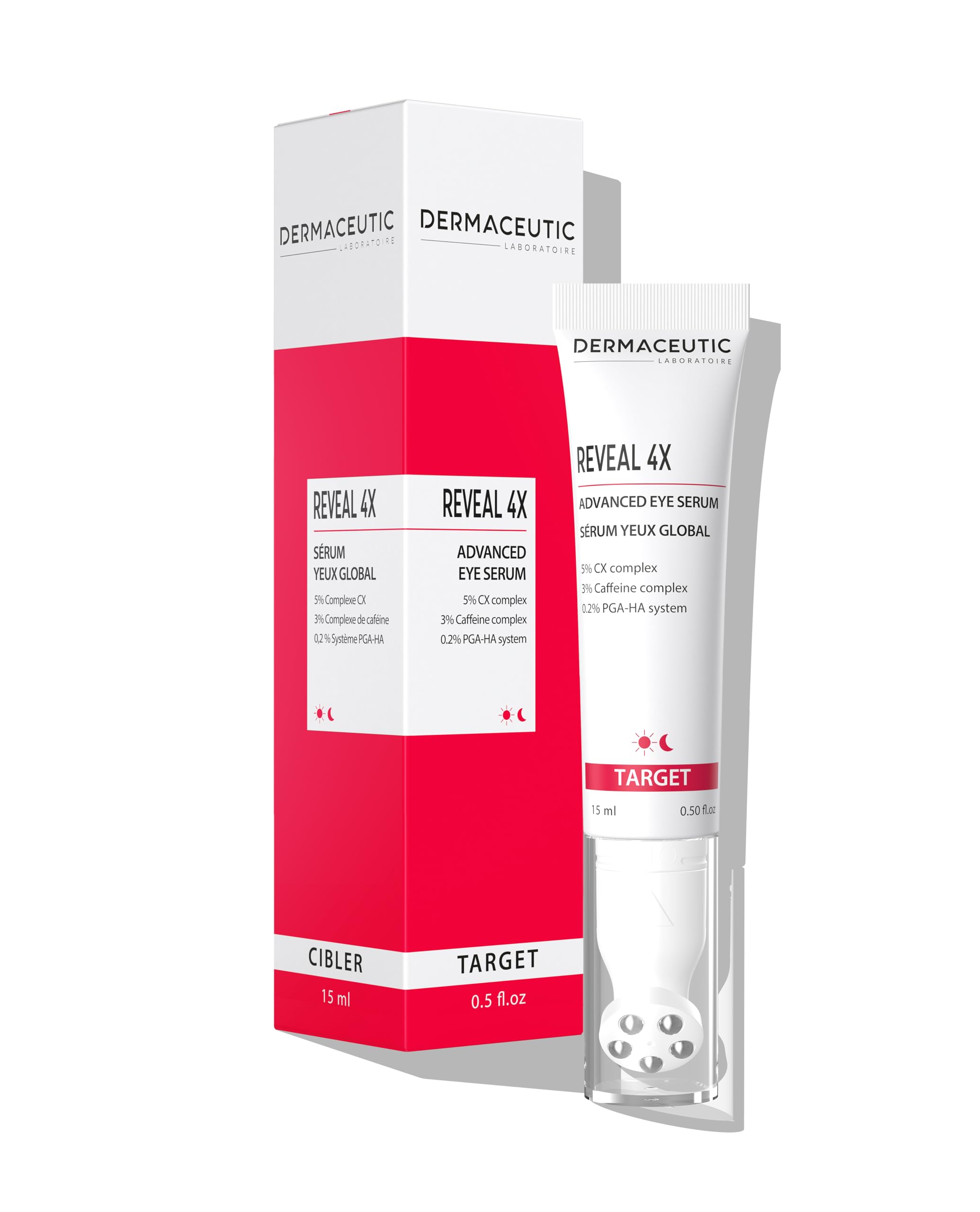 Reveal 4X by Dermaceutic Advanced Eye Serum with CX complex and Caffeine Complex - 15 ml