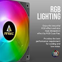 Antec RGB Fans, PWM 120mm Case Fan, PC Fan, 60.4CFM